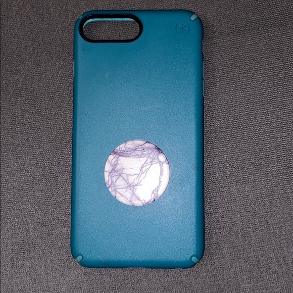 iPhone 6/7/8 plus speck case with popsocket - Picture 1 of 2